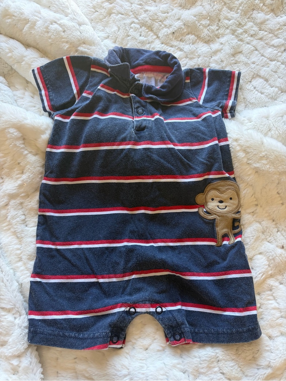 🐒 Child of Mine by Carter’s Boys 18M Monkey Romper